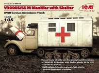 ICM 35414 Ciężarówka V3000S/SS M Maultier with Shelter Ambulance Truck