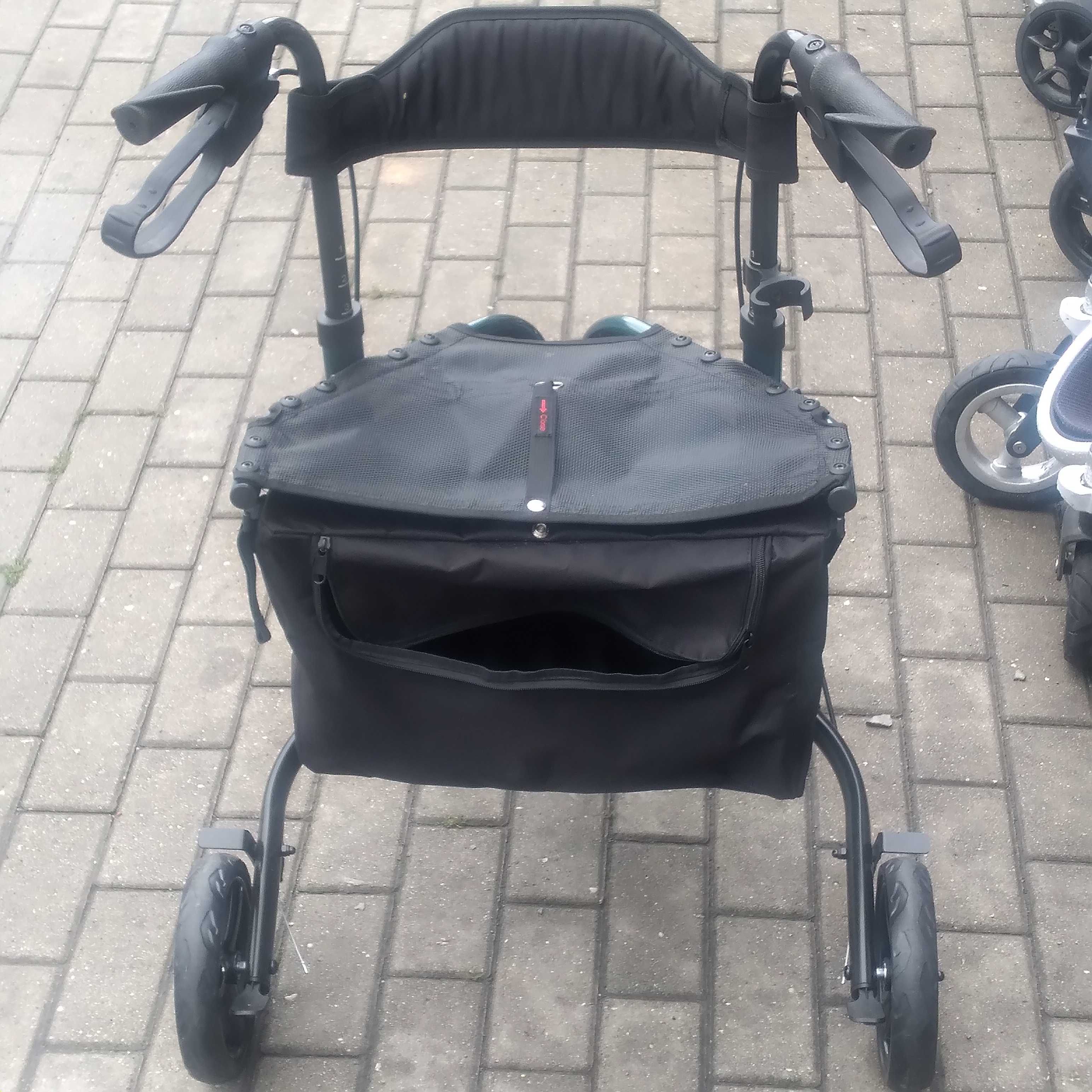 JAK NOWY - balkonik chodzik inwalidzki zna kółkach - sprawny /