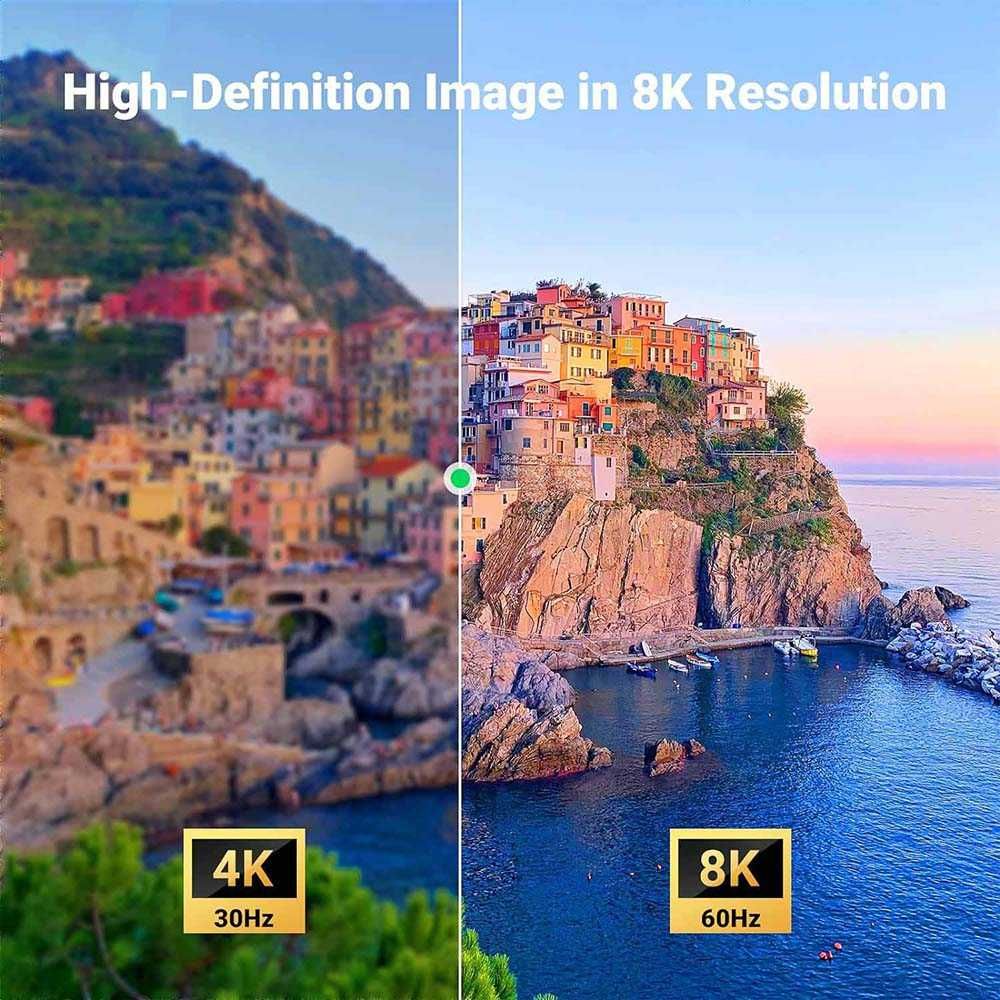 Переходник Mini HDMI - HDMI 2.1 8k 60hz 4k 240hz 165hz 144hz Ugreen