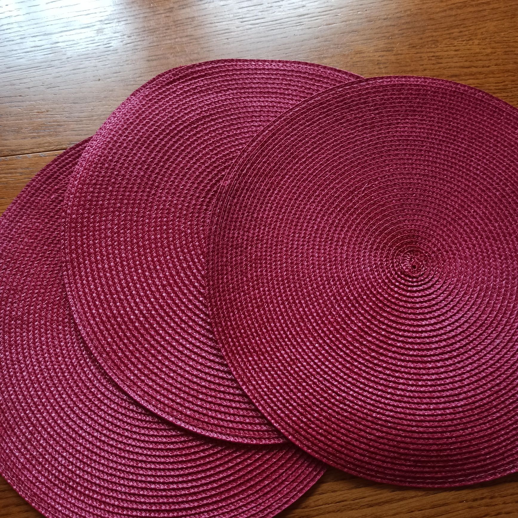 Jak nowe. Podkładki pod talerze słomkowe, 35x3szt.