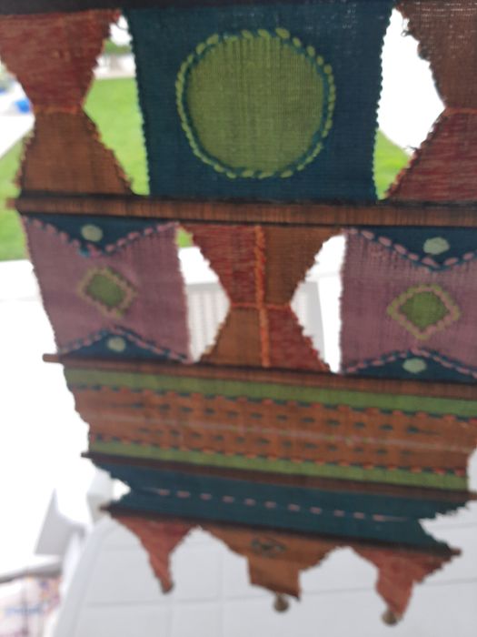 Tapeçaria decorativa e colorida
