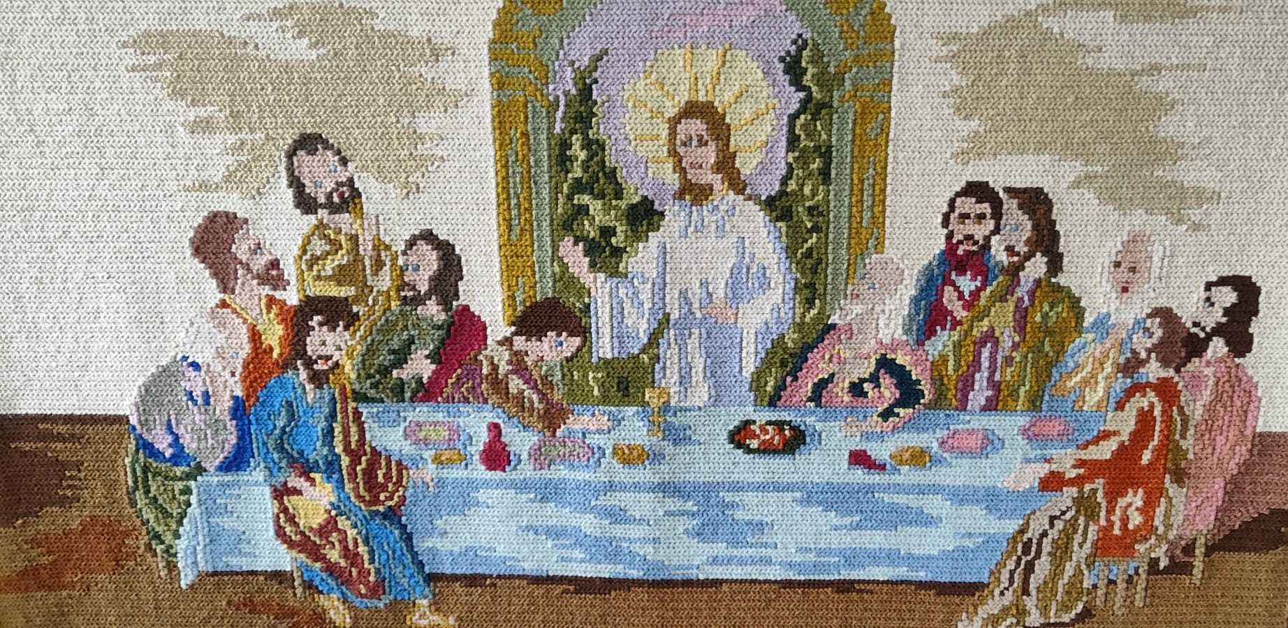 A Última Ceia - Quadro em arraiolos