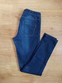 Spodnie jegginsy r36/38 niebieskie