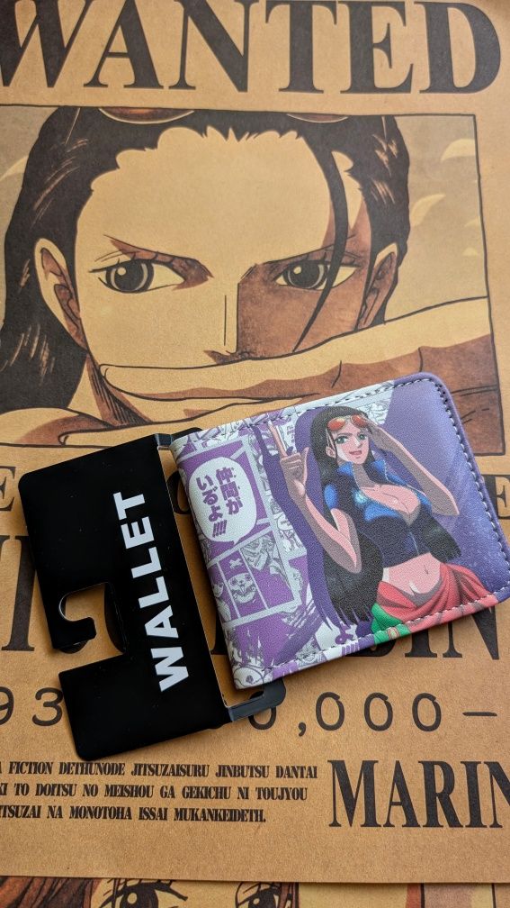 Анимешный кошелек для денег Нико Робин бумажник one piece визитница