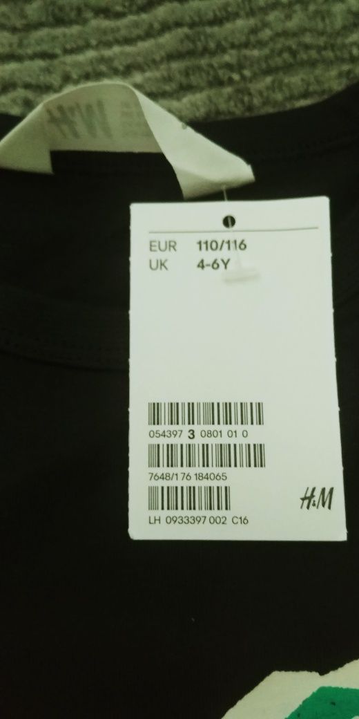 Nowa Koszulka dla chlopca roz.110/116 H&M