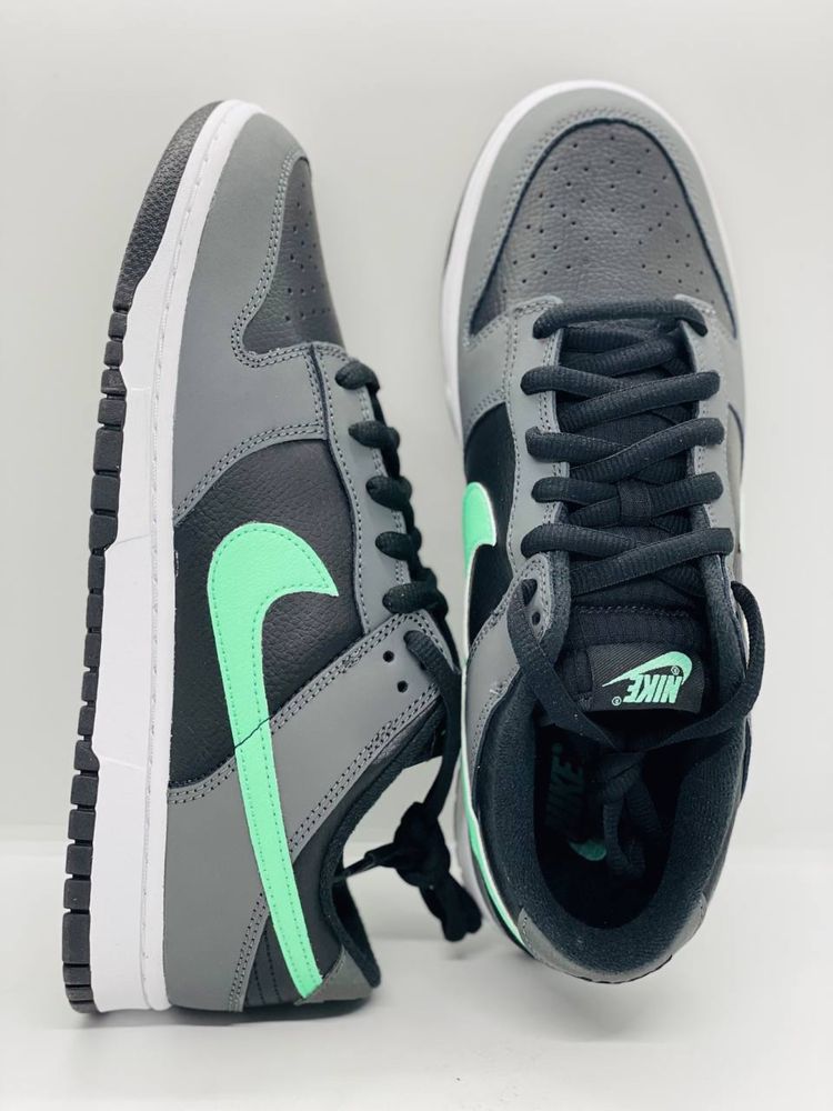 Кроссовки Nike Dunk LOW 'BLACK GREEN GLOW' (FB3359-001)