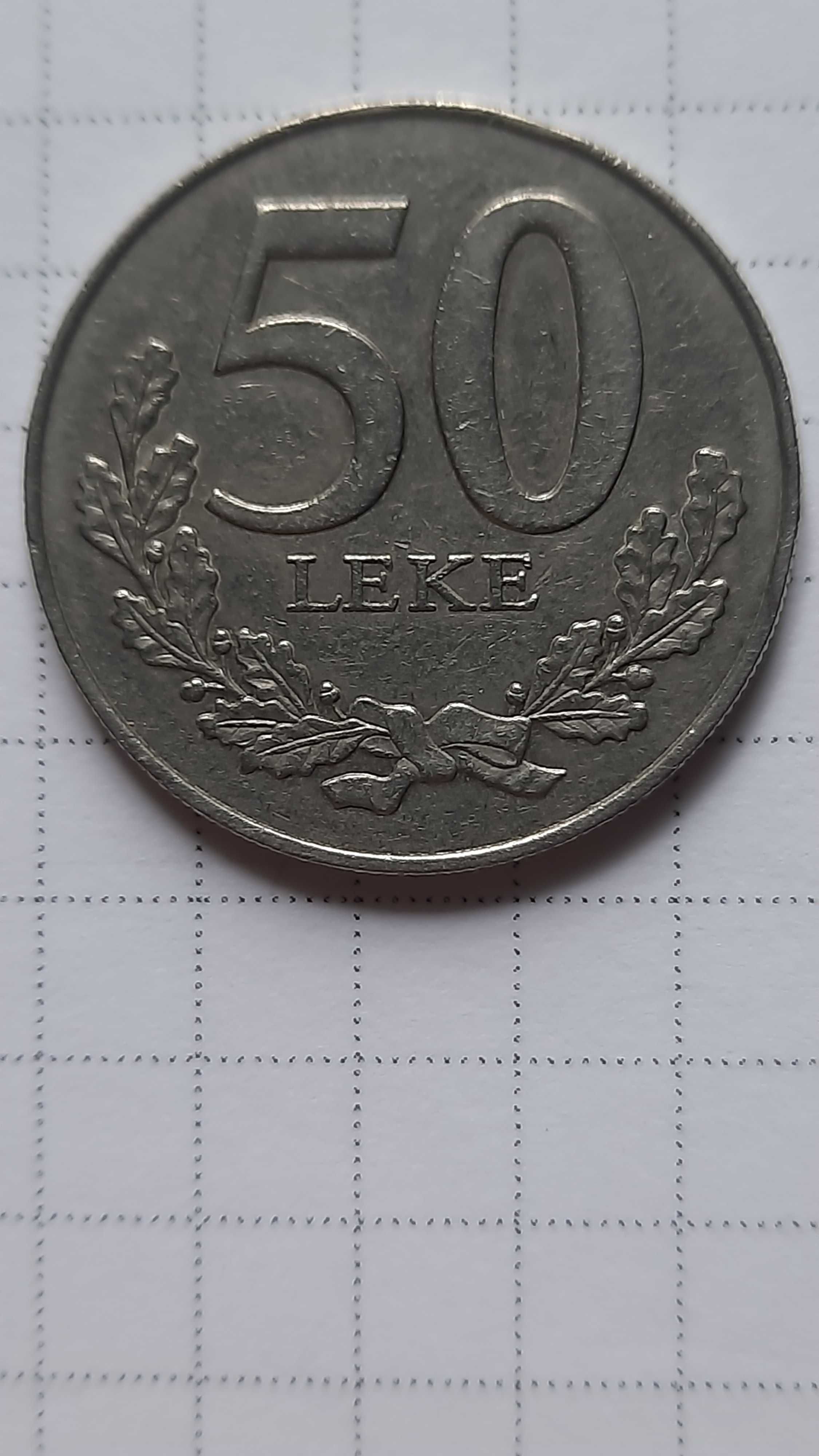 Монета 50 LEKE . Албанія