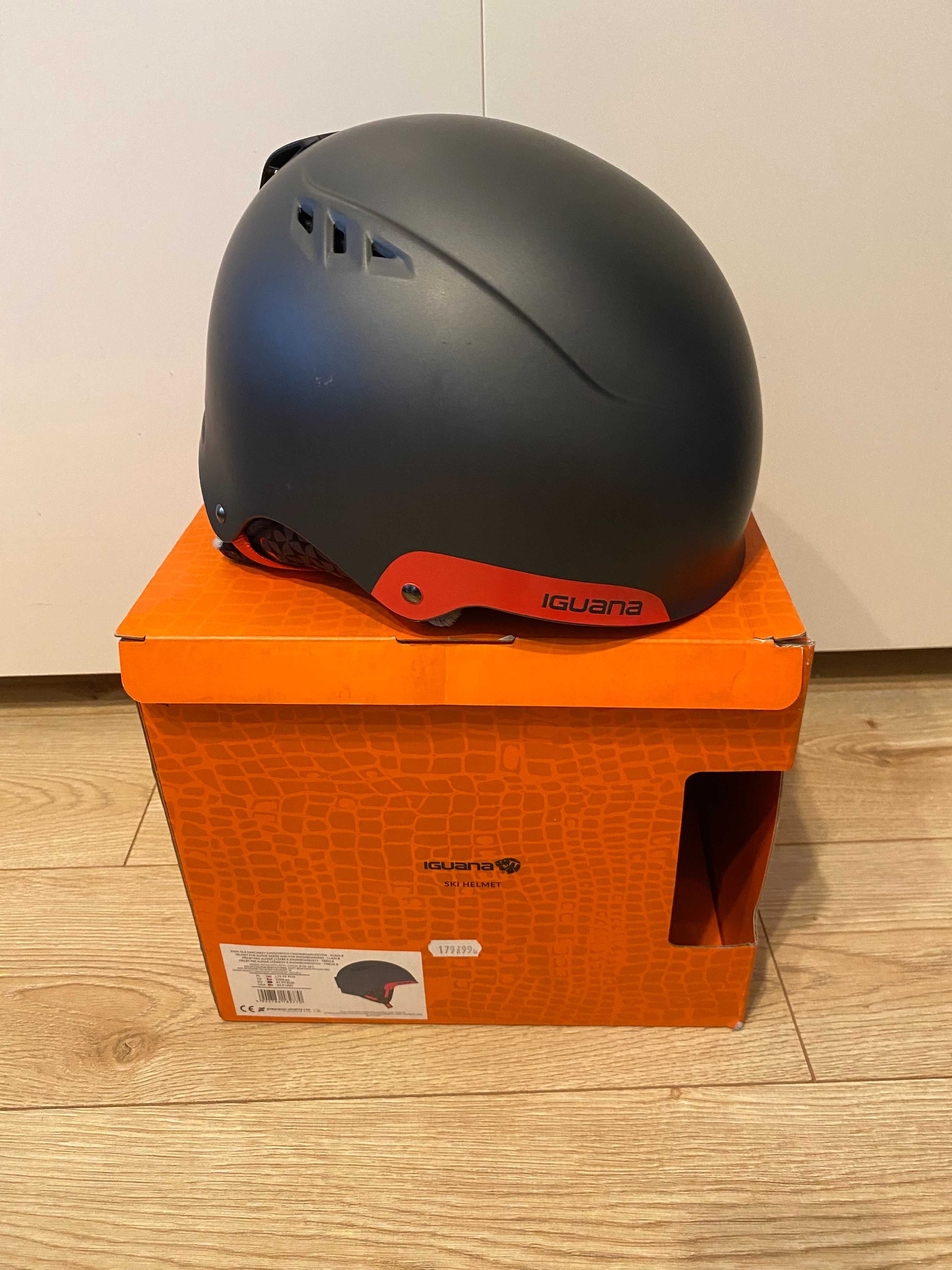 hełm, kask narciarski snowbordowy roz. M 55-58, IGUANA możliwa dostawa
