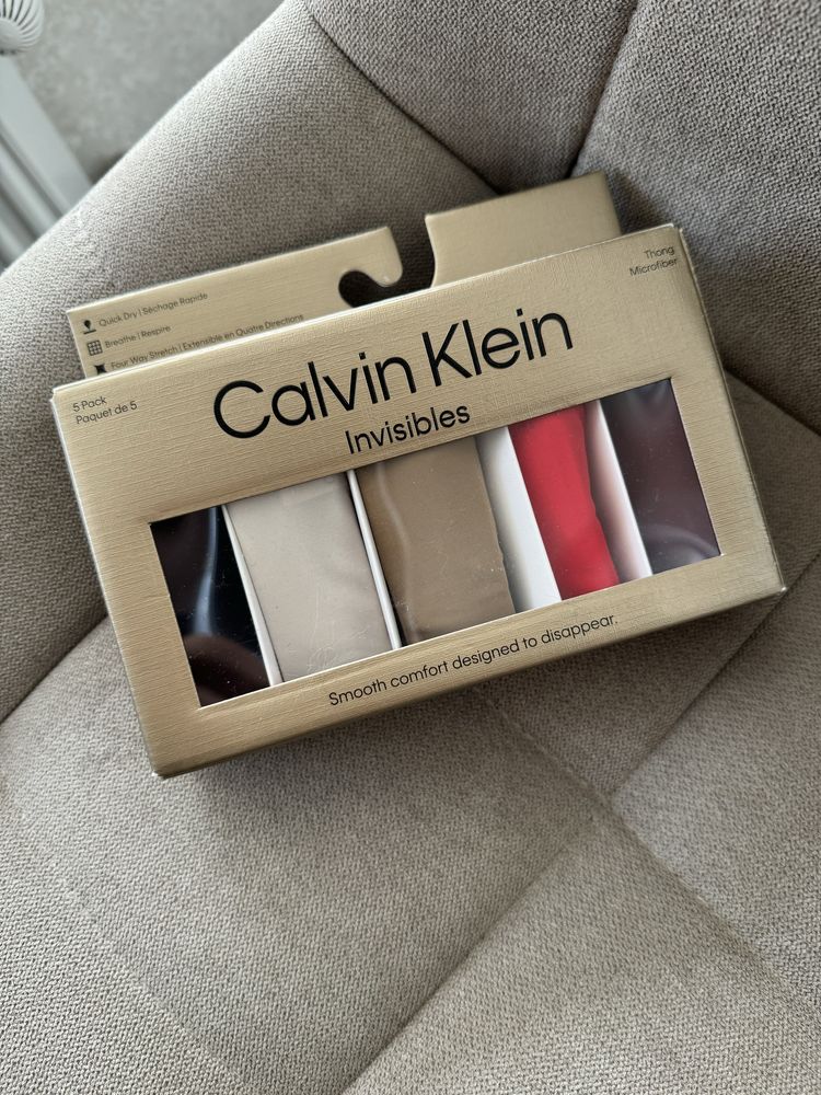 Безшовні трусики Calvin Klein 5 шт original