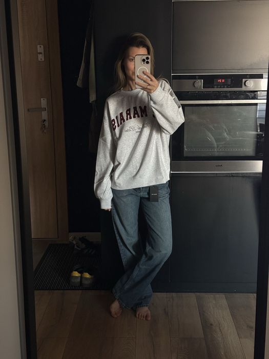 Світшот з принтом H&M, стильний світшот оверсайз - XXS, XS, S