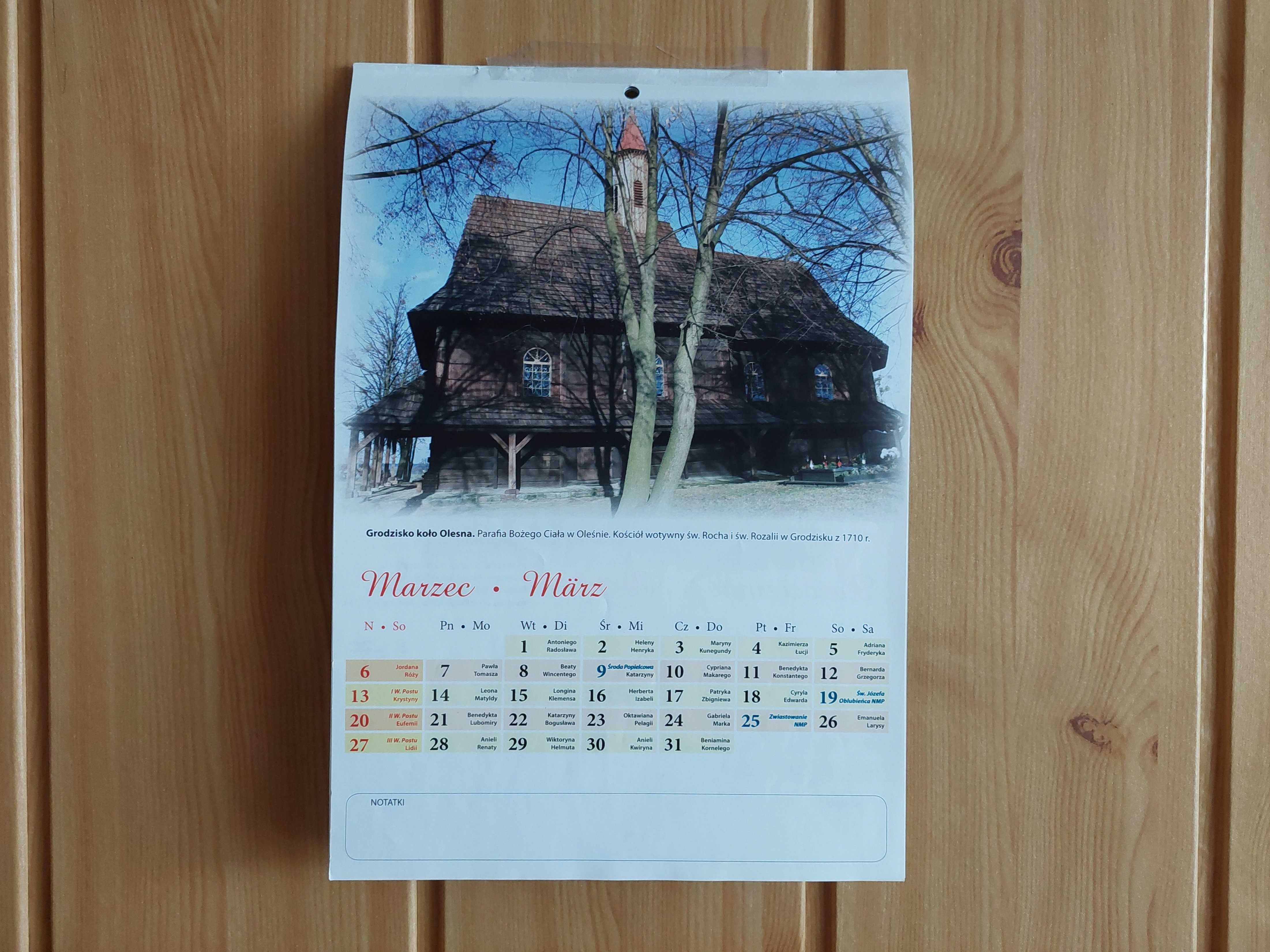 Kalendarz - Kościoły i kaplice Metropolii Górnośląskiej (2011)