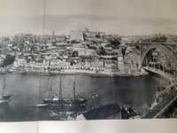 Estampa antiga com fotografia do Porto