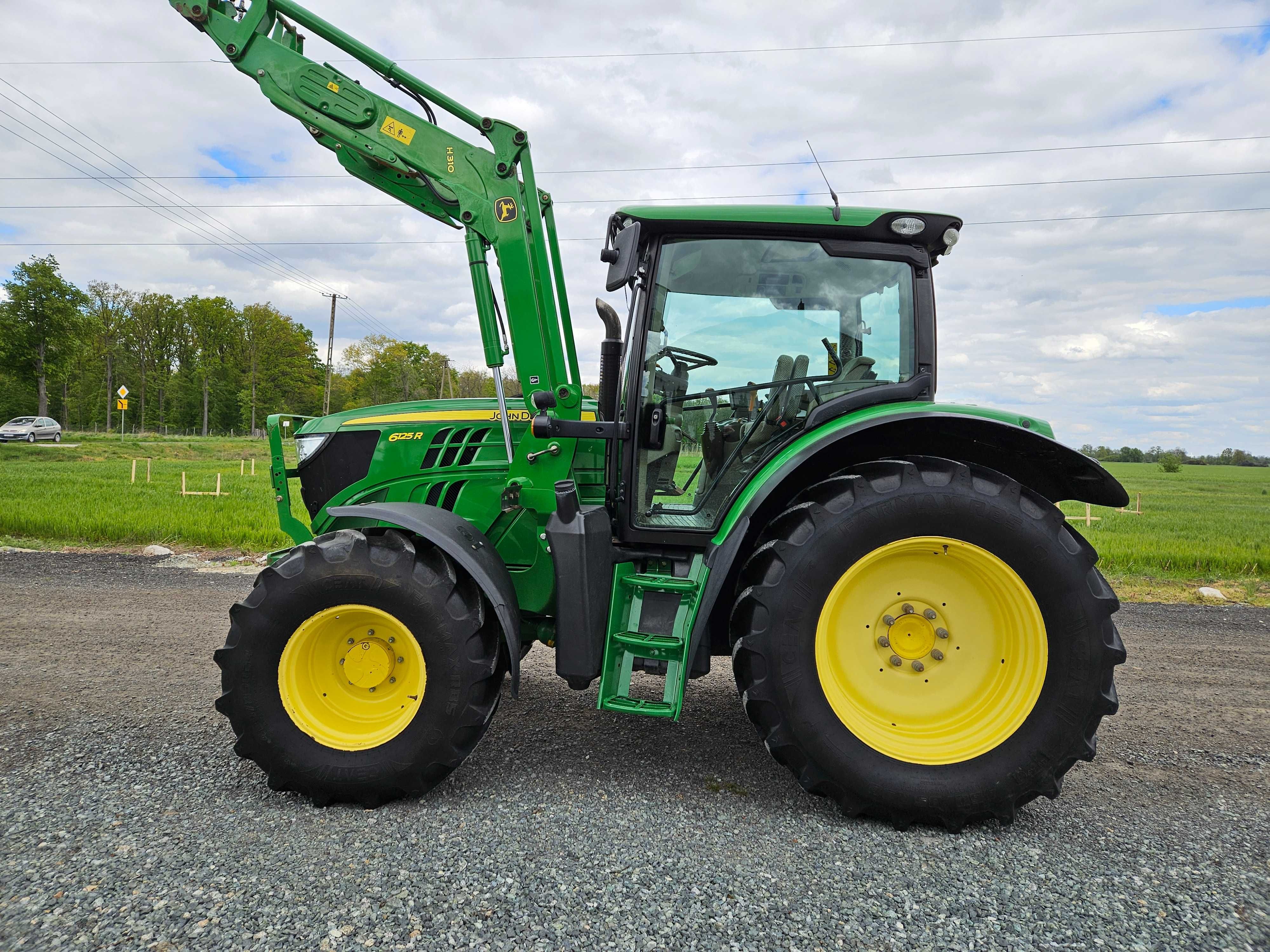 John Deere 6125R z ładowaczem czołowym H310. OryginalnyStan Bez AdBlue