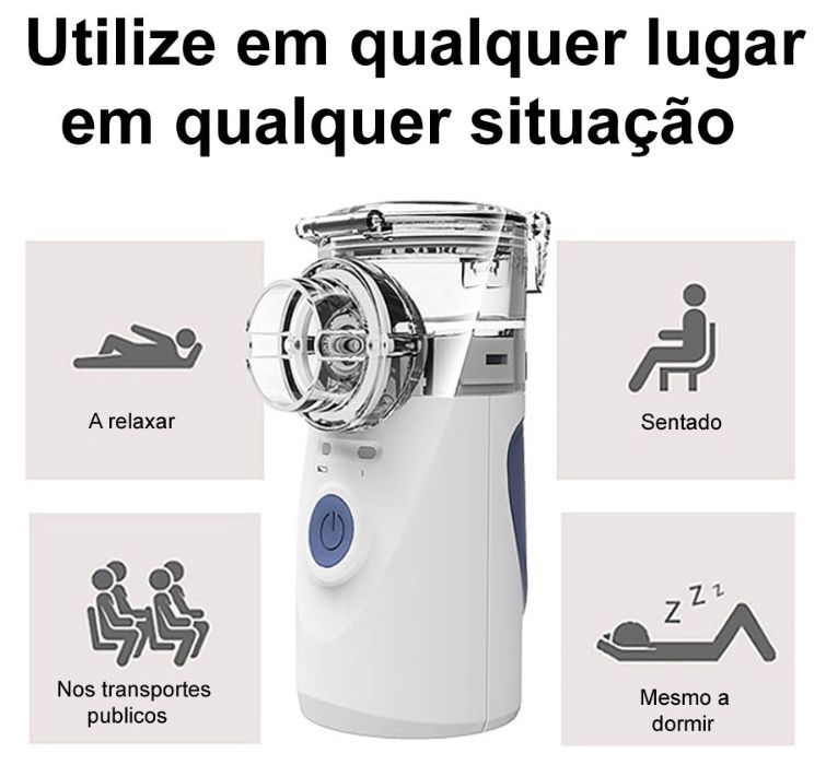 Nebulizador NOVO Portatil ultrasonico criança bebe adulto idosos USB