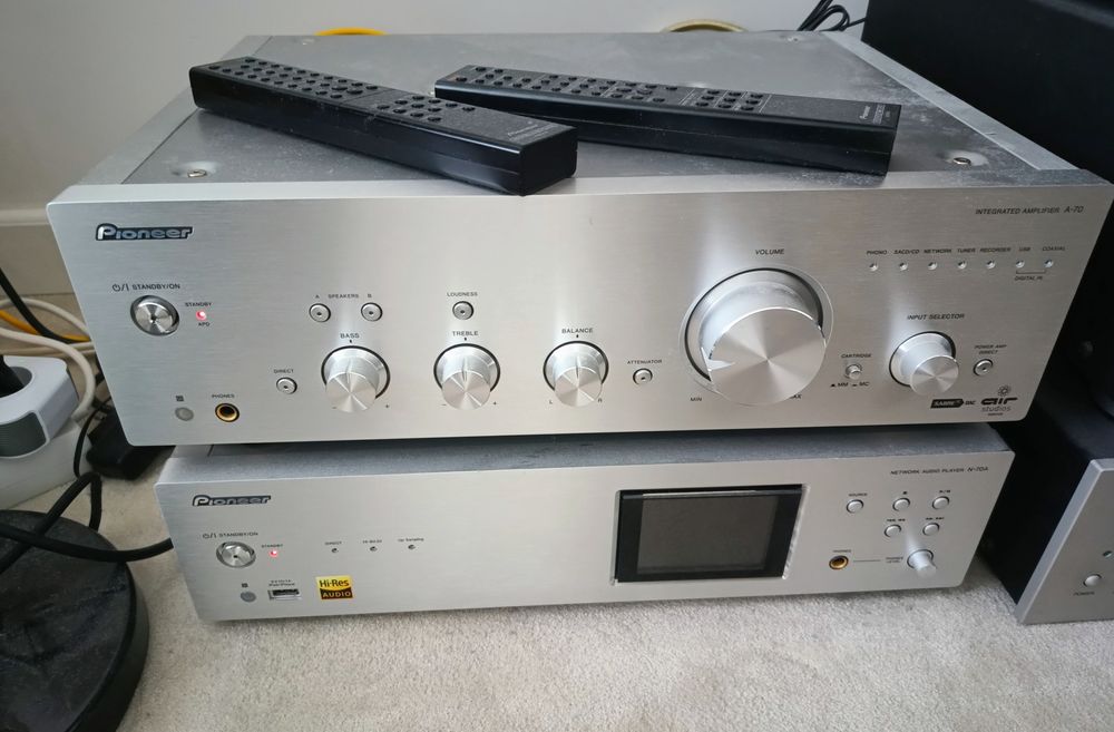 PIONEER A-70 I N-70A wzmacniacz i streamer sieciowy