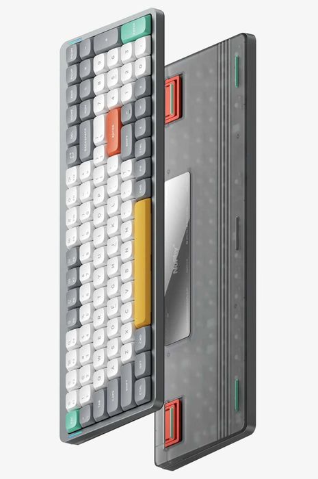 Nuphy Air 96V2, Lunar Gray, switch red/brown/cowberry/wisteria/moss