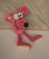 Мягкая игрушка розовая мышь мышка 32 см