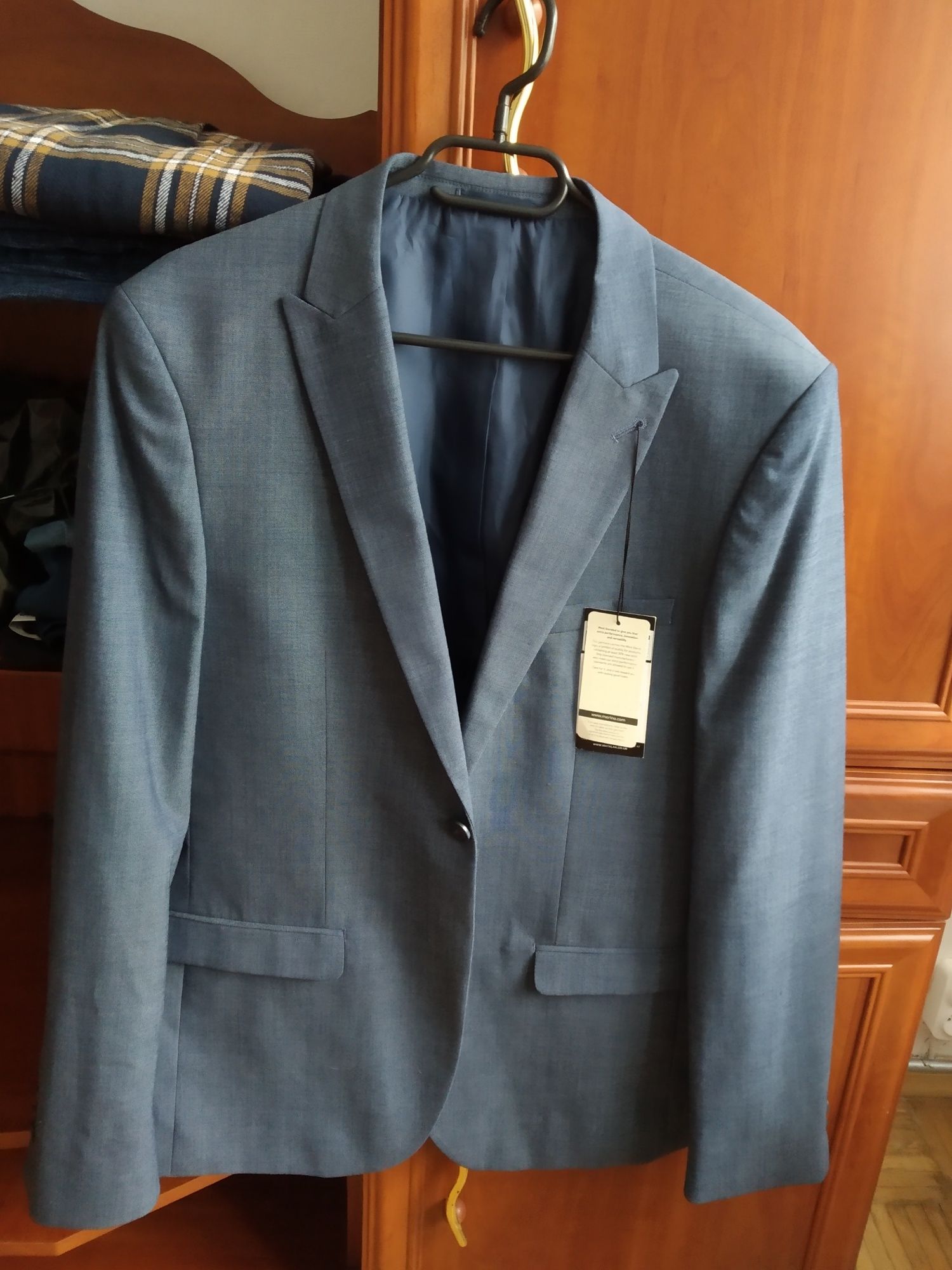 Taylor and Wright wool blend slim fit jacket marynarka męska wełna