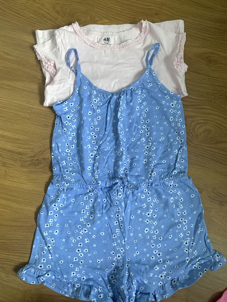 H&M paka ubrań dla dziewcztnki r. 116