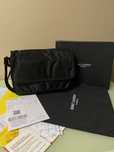 SAINT LAURENT Niki Messenger In Econyl Black
