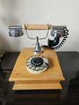 Telefon HRABIA, drewniany,kolekcjonerski.