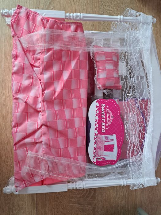 Кровать для барби  Ліжко для ляльки Спальня для кукол Барби