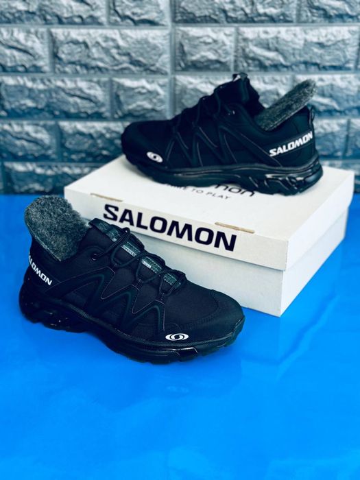 Кроссовки зимние Salomon / Зимние кросовки Термо с мехом / Саломон