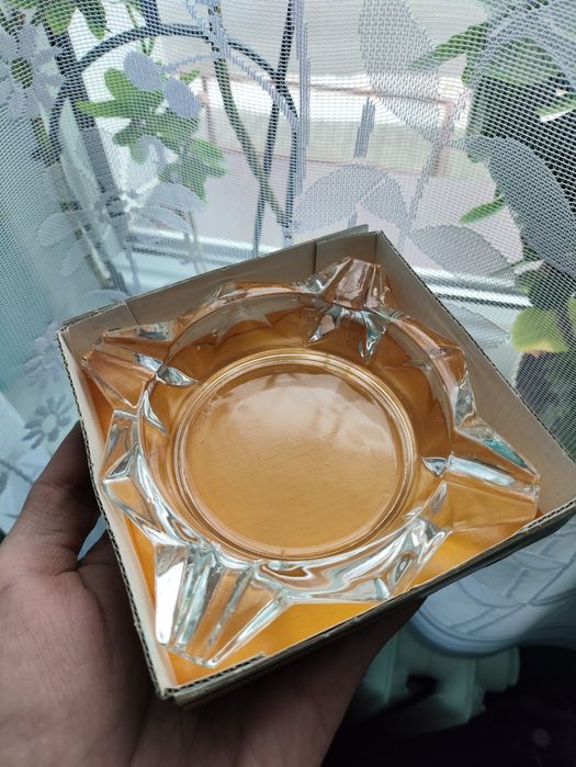 Popielniczka Art Deco Luminarc Durand Francja lata 70 PRL