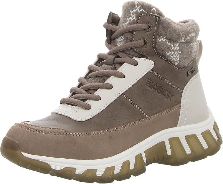Trzewiki Damskie Bagatt Chi TEX Ocieplane Beżowe Brązowe 40