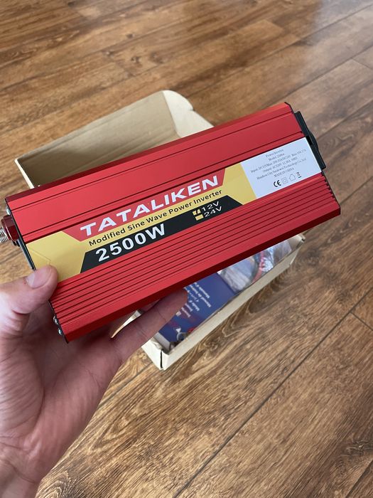 Інвертор Tataliken Чистий синус 2500W, 12V, 220V