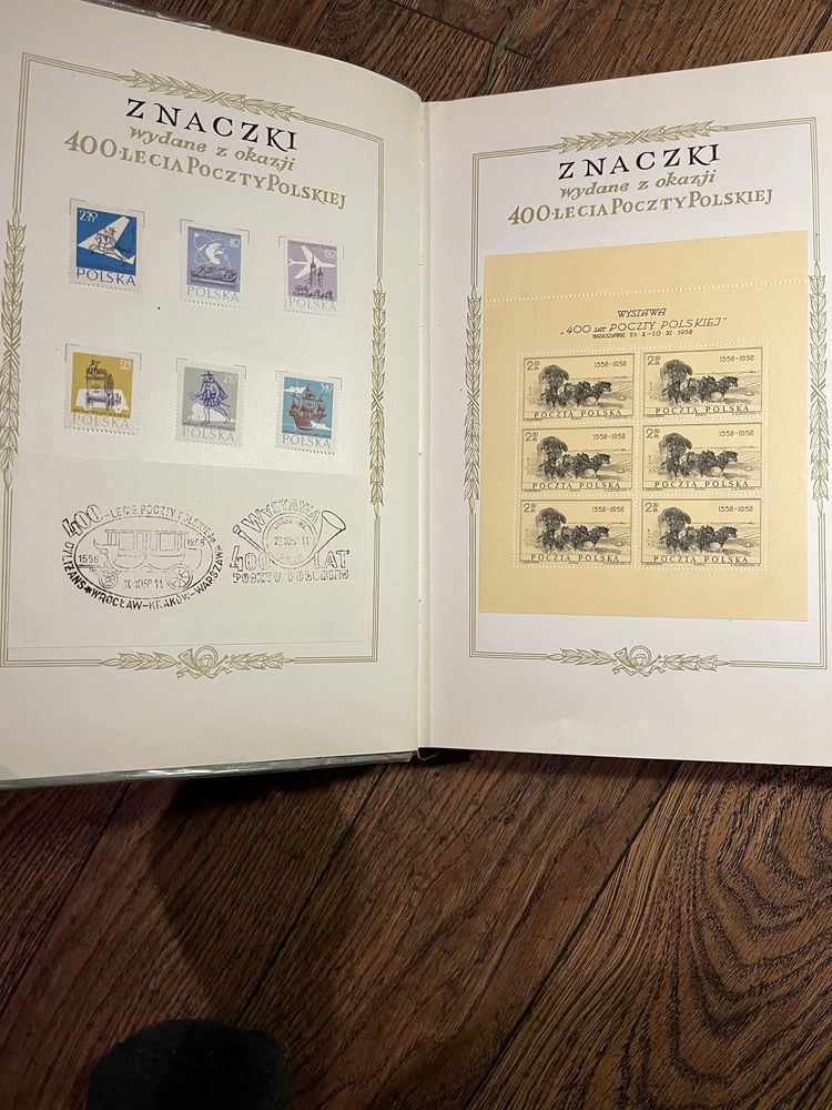 400 lat Poczty Polskiej książka, znaczki, album