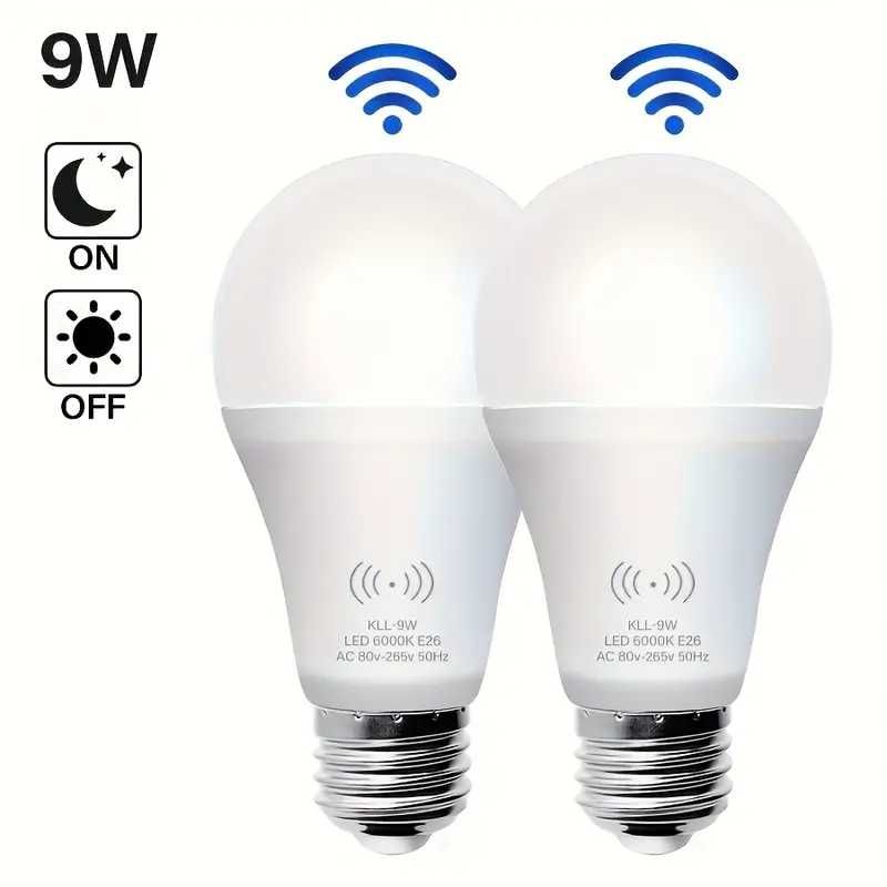 NOVO - Lâmpada LED 9W inteligente com Sensor de Movimento