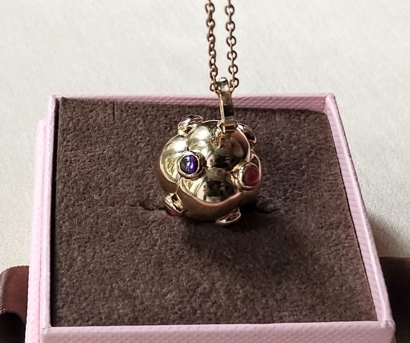 Złota kulka zawieszka . Włochy Lata 60 te. Piękny stan.