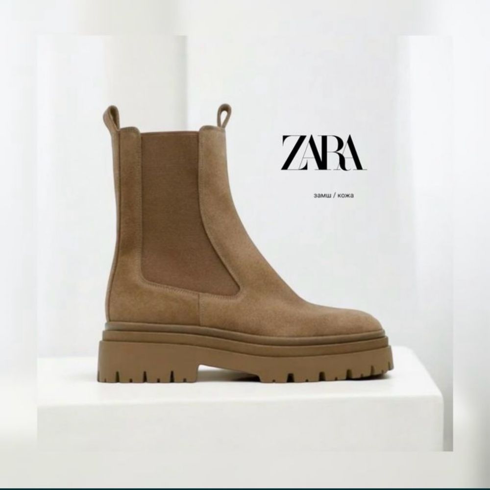 Замшеві челсі Zara 40