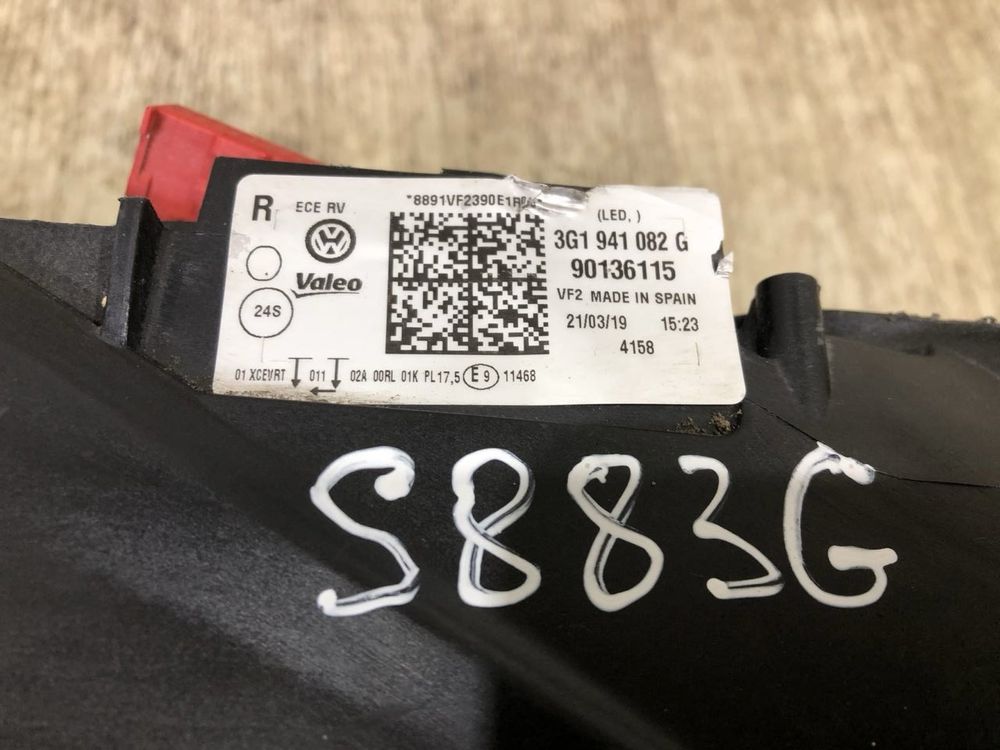 Фара передняя правая VW Passat B8 (2014-2019 г.) 3G1.941.082 G