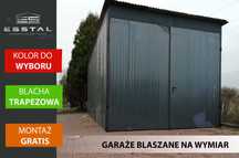 JEDNOSPADOWY Garaż Blaszany - Wiata - Magazyn Schowek - Hala - ESSTAL*