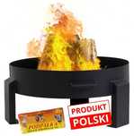 Palenisko ogrodowe stalowe ognisko 70 cm głębokie grill gruba stal 2mm