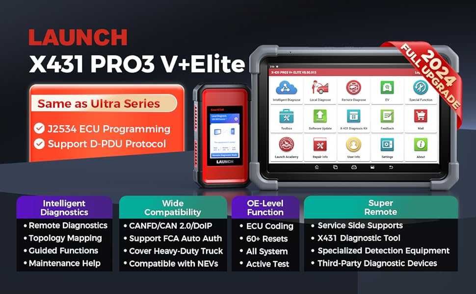 Launch X431 PRO3 V+ ELITE Maquina  Diagnóstico OBD Profissional (NOVO)