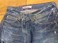 Spodnie męskie jeansy Levis Levi's 506 31X34 W31 L34 przetarcia