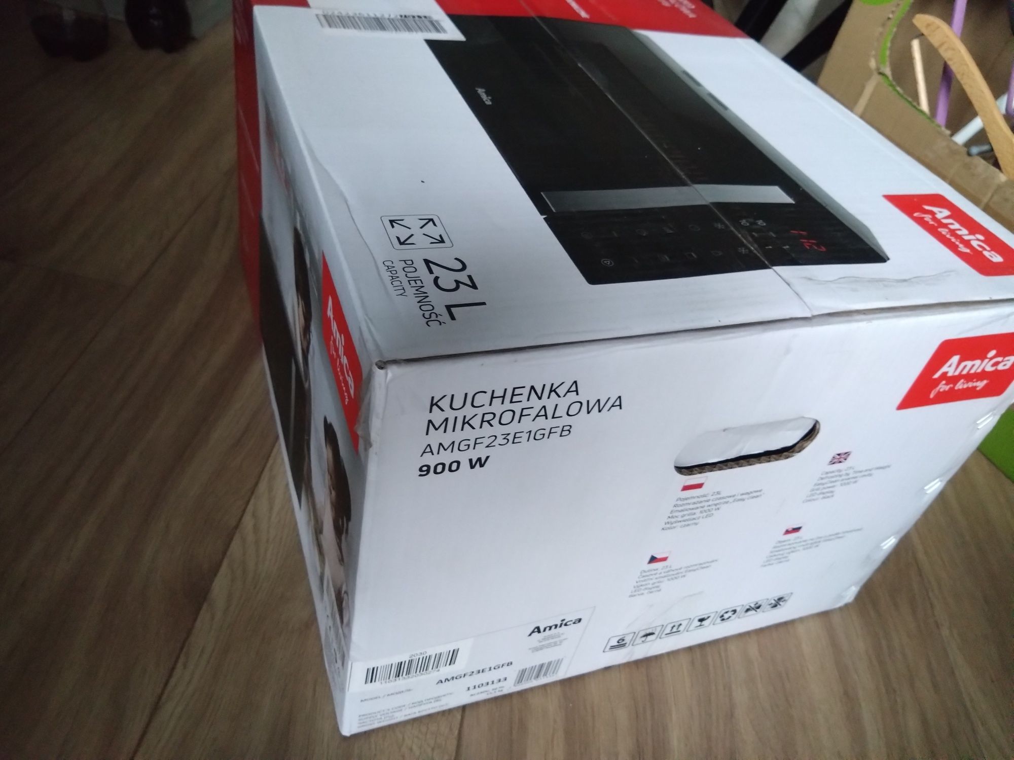 Kuchenka mikrofalowa Amica AMGF23E1GFB mikrofalówka NOWA