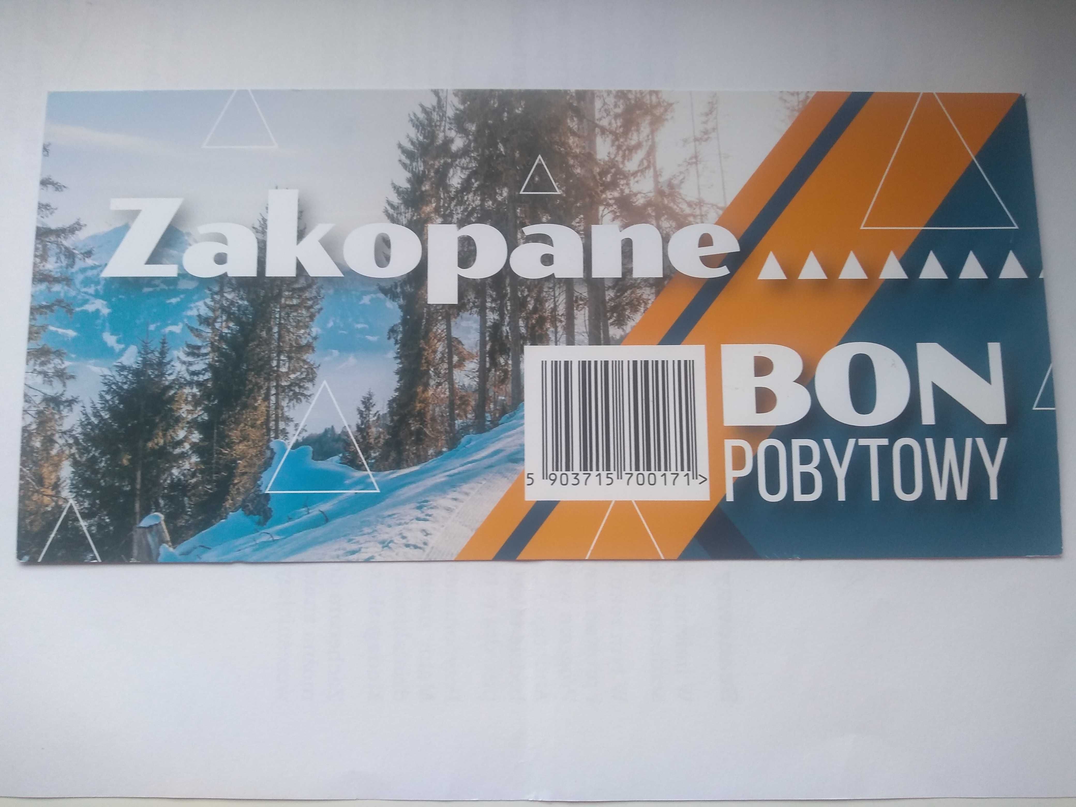 Bon voucher pobytowy Zakopane