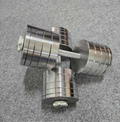 Т65 Гантелі сталь  2*22 кг Silver Гантели металл разборные композитные