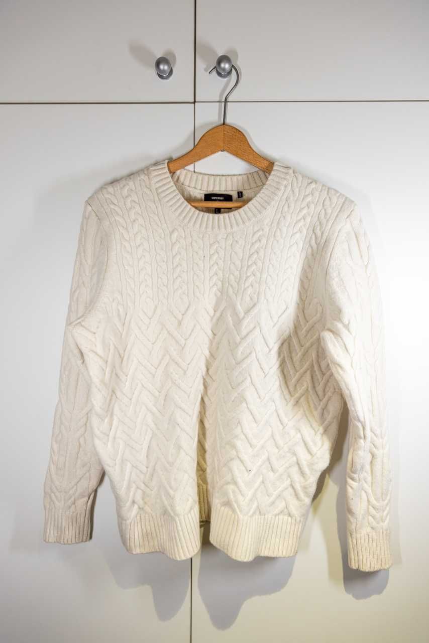 Superdry Sweter - off white (rozmiar: M)