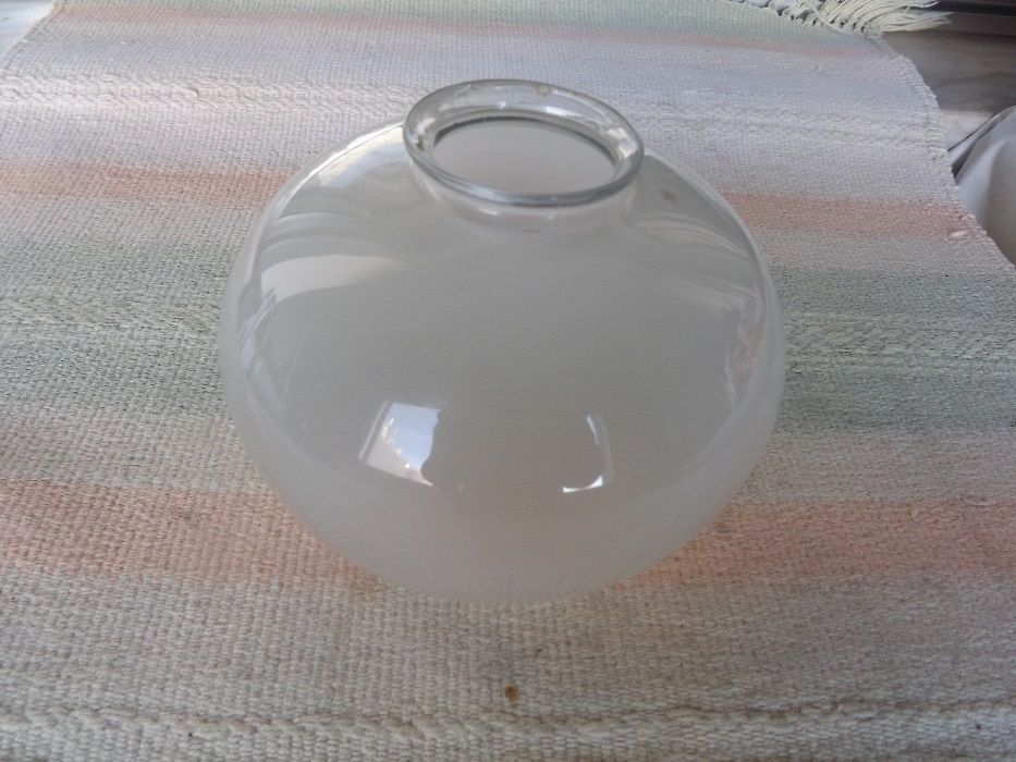Globo vidro antigo para candeeiros
