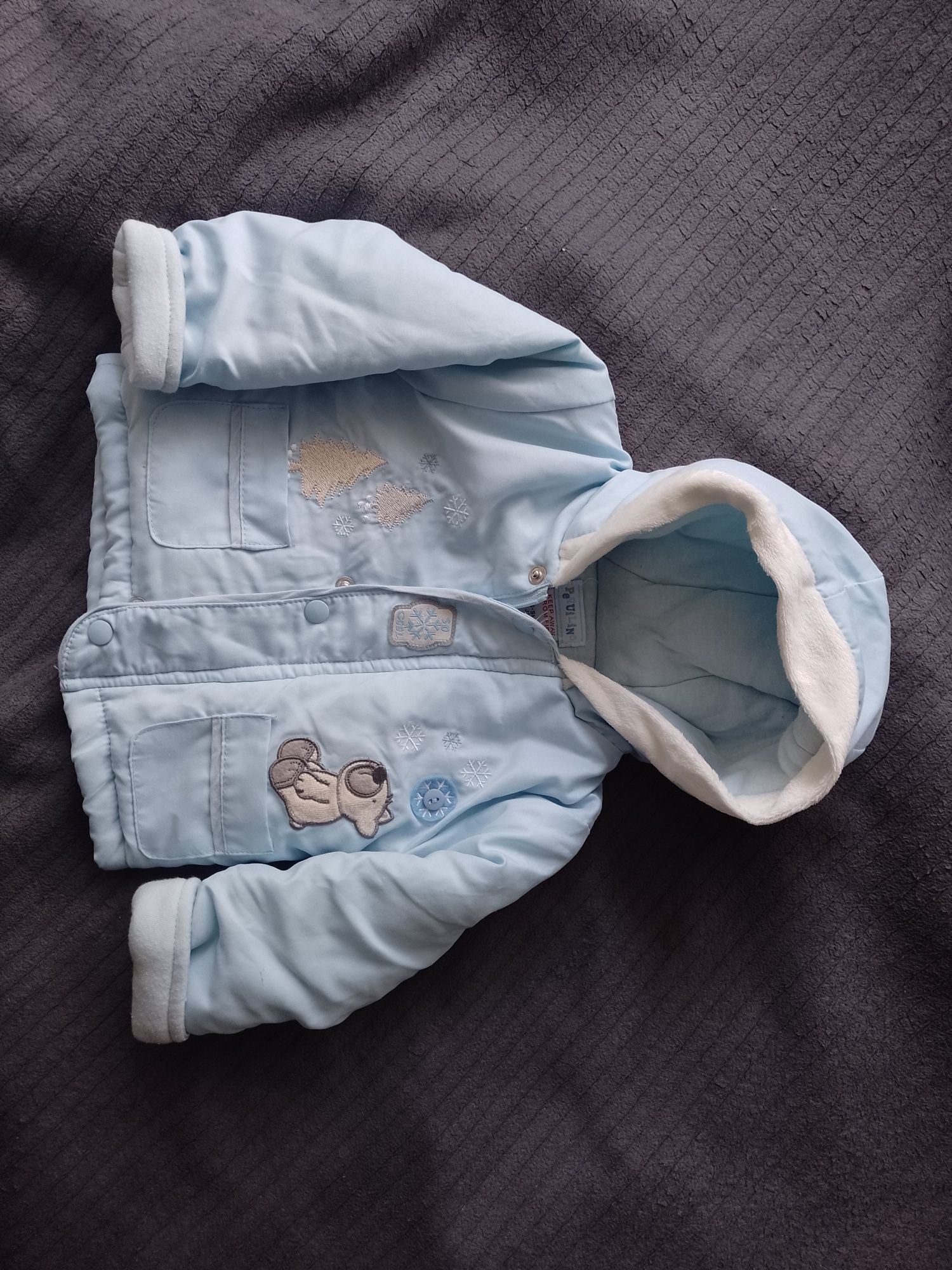 Kurtka niemowlęca 6-9m Czapka gratis