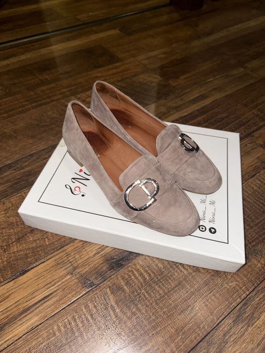 Балетки жіночі, туфлі замшеві