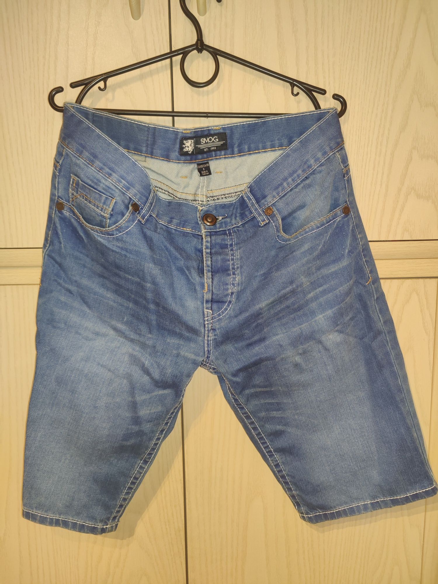 Krótkie spodenki jeansowe męskie rozmiar S