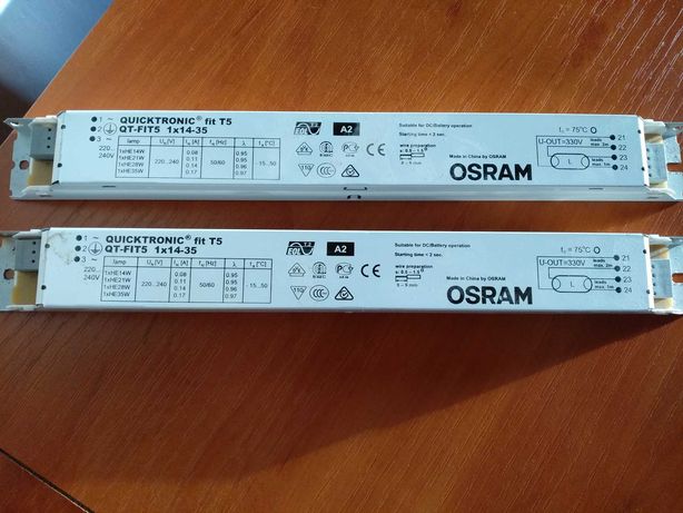 2x statecznik OSRAM QT 1X14/21/28/35W do świetlówek T5 - cena za 2szt.