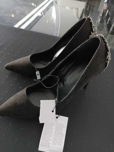 Reserved Buty elegancki kamienie ślub wesele party eleganckie