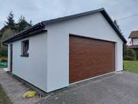 Garaż szkieletowy dwustanowiskowy ocieplany drewniany 35m2 Johny House